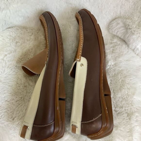 Coach Vintage Tri colors Brown and Leather Slip-On Italian Loafers Moccasins 10 main image 5